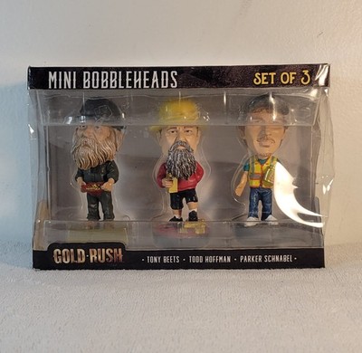TV Gold Rush Bobblehead 3 Pack Mini Set Parker Schnabel Tony Betts Todd Hoffman