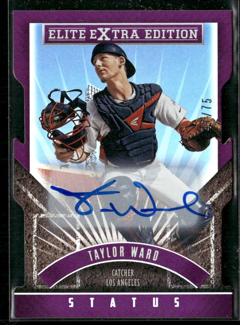 2015 Panini Elite Extra Edition #27 Taylor Ward Purple Status-Die Cut AUTO #/75
