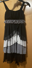 Speechless Girl  s Dress Ruffle Black Gray Party Special Occasion Dance Size 7