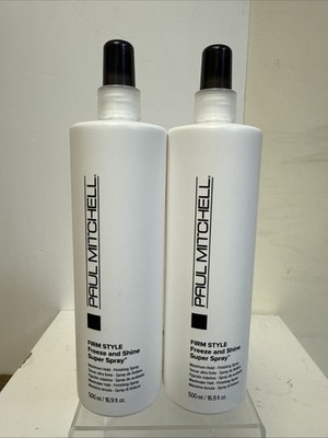 Paul Mitchell Firm Style Freeze & Shine Super Spray  Maximum Hold 16.9 oz - 2pk