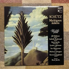 LP harmoniamundi HMC1162 Schutz "Italian Madrigals" Concerto Vocale Tetsuo