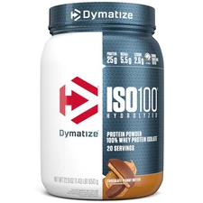Dymatize ISO100 Hydrolyzed Whey Isolate Protein Powder, 25g Protein, Chocolate