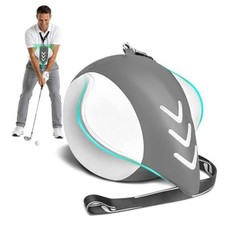 Golf Training Aid Ball, Memory Foam Golf Swing Trainer for Sync Arm Grey