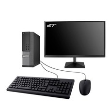 PC Dell Optiplex 7020 SFF Ecran 27" Intel I3-4130 RAM 16Go SSD 250Go Wifi W11