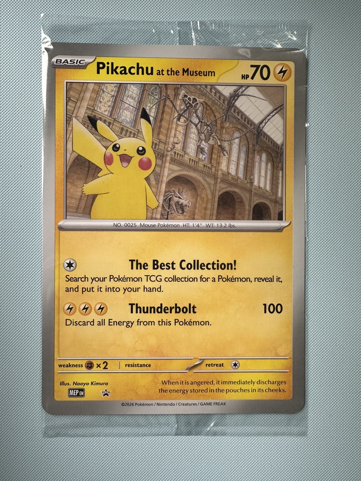 Pokemon Pikachu At The Museum Promo Card - SEALED