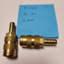 14X6H Coilhose Pneumatics 2 1/4" ARO Plugs with 3/8" ID Hose Barb 6 ball