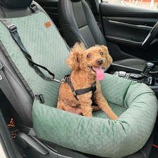 Dog Car Seat for Small Medium Dogs Up to 40lbs, Detachable Washable Soft Pet ...