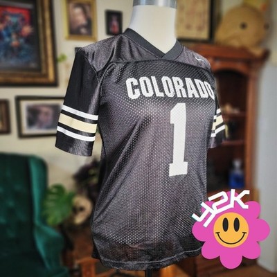 Nike Colorado Buffaloes Jersey Black Vintage Y2K Football Shirt Youth M 12-14