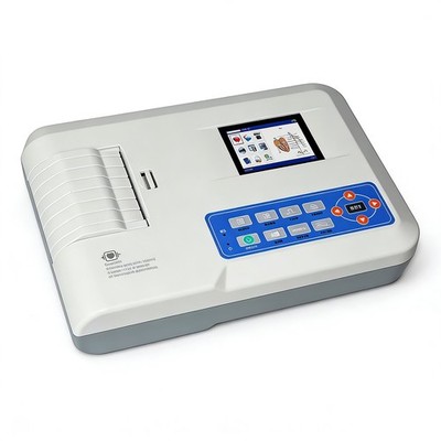 ECG300G 12-Lead Clinical ECG Machine   3-Channel Electrocardiogram with Printout