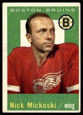 1959-60 TOPPS Nick Mickoski Boston Bruins #37