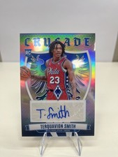 Terquavion Smith 2023-24 Phoenix Rookie Crusade Auto Silver Prizm. Auto 76ers