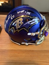 Ray Lewis Signed Blaze Alternate Signed Mini Helmet Baltimore Ravens