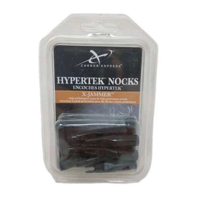 12 Pack: Carbon Express Hypertek X-Jammer Arrow Nocks Black: W3413 NOS
