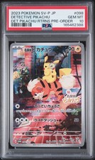 2023 POKEMON JAPANESE SV-P PROMO #098 DETECTIVE PIKACHU PSA 10 on eBay