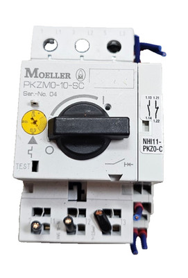 Moeller PKZM0-10-SC Motorstarter, 10A Mit NHI11-PKZ0-C Hilfskontaktblock
