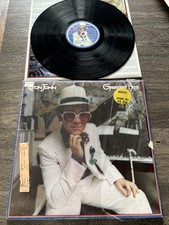 ELTON JOHN Greatest Hits Gloversville Press 1974 MCA2128 Vinyl LP Exc Shrink