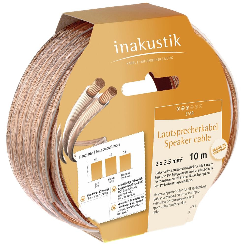 встроенный акустический кабель Star Kabelring длиной 10 м 2 x 25 мм 5590₽