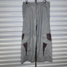 Caffeine Y2K Rave Pants Cargo Baggy Grey/purple Women  s Size 5