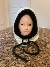 Hooded Women Scarf Hat Knit Balaclava with Drawstrings