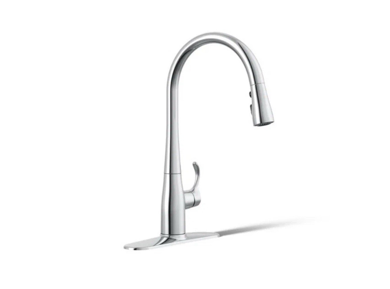 Kohler 596-VS Simplice Pull-down Kitchen Faucet Vibrant Stainless Steel Finish