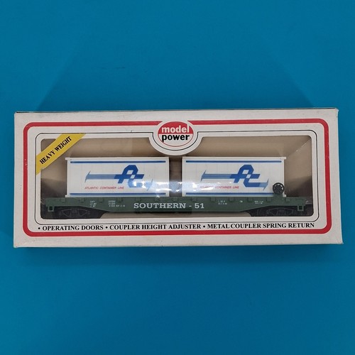Modelo de coche plano Power Souther con contenedores ACL escala HO #8306 | Zustand: Used