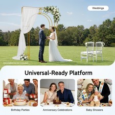 Free Standing Wedding Arch Backdrop Stand Square Metal Balloon Arch Stand
