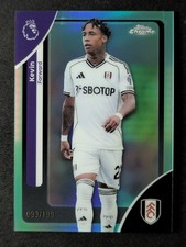 2026 Topps Chrome Premier League KEVIN 93/199 Aqua Refractor Fulham #99