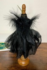 Black Mini Cover Dress Form Female Mannequin Display Jewelry Base Stand 12" Tall