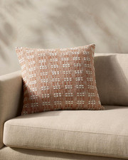 Magnolia Home by Joanna Gaines Bryn Collection PMH0062 Rust 22'' X 22'' Cover W/