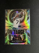 2025 Panini Select Football Brian Thomas Jr On Target Prizm Insert Card