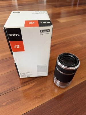 Sony E 55-210mm f/4.5-6.3 OSS Lens for Sony E-Mount Cameras Silver