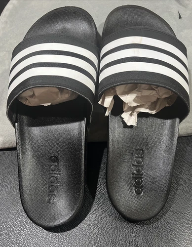 Adidas Uomo Adilette Comfort Slides Nero AP9971 Taglia 9