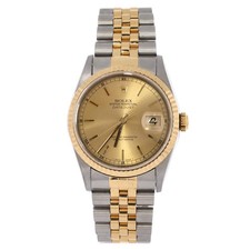 Rolex Oyster Perpetual Datejust Automatic Watch Stainless Steel and Yellow Gold