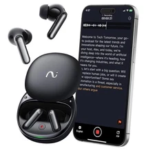 Viaim RecDot Wireless Bluetooth AI Conference Earbuds with Live Transcription