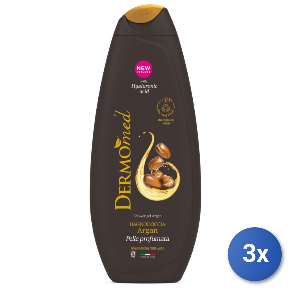 3X Dermomed Bath 650 ML. Argan Made In Italy