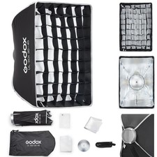 Softbox UL-30x45 11.8"x17.7" Rectangular Softbox, Quick-Release Umbrella Desi...