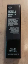 ALLIES OF SKIN PEPTIDE & CERAMIDE REPAIR LUSCIOUS LIP BALM NEW IN BOX 0.13 Oz 