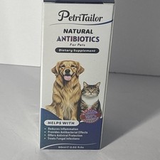 Natural Antibiotic Drops for Cat  Dog  Immune  Allergy Support for Pet  2 Oz