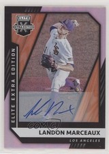 2021 Panini Elite Extra Edition Signatures Landon Marceaux #80 Auto 0lt3