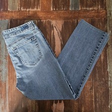 BandolinoBlu Mandie Straight Leg Size 10 Light Wash Jeans SEE PICS DISTRESSED 