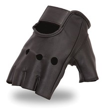 Premium FI161-GEL Palm Fingerless Glove for Motorcycle Riders Seamless Front