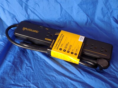 PLUGLOAD POWERSTRIP 7 Outlet Energy Saving Feature 1080 Joules Surge Protection