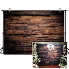 Brown Wood Backdrop for Photography Customized Vintage Background for 7x5ft