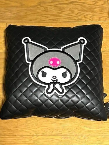 Japan Anime Sanrio Kuromi Luxury Quilted Square Cushion Black high quality cool