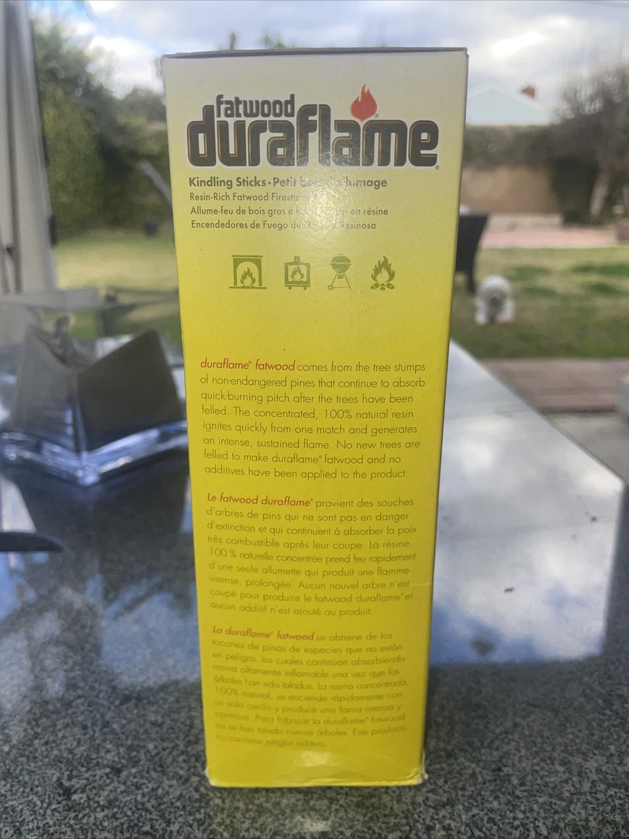 DURAFLAME Fatwood Natural Wood, Kindling Sticks: Resin Rich, 100% Natural  🪵🔥 | eBay