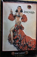 Blechschild, 20x30 cm, 3 D geprägt, Bacardi 150 Jahre, Rum, Flamenco, Neu,OVP  