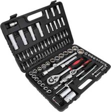 set 108 utensili attrezzi chiavi a bussola torx cricchetto valigia completa