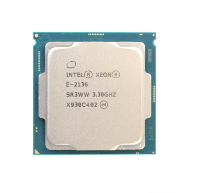 CPU Intel Xeon E-2136 CPU Intel Xeon E-2136 CPU 6 Core 3.3-4.5GHZ 12MB 80W SR3WW