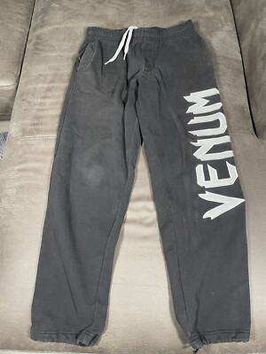 Vintage Venum Fight Team Pants Black Size M Heavy / Warm MMA BJJ