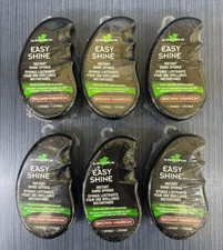 Lot of 6 X GRIFFIN Easy Shine Shoe Polish - Instant Shine Sponge Brown 1 Sponge
